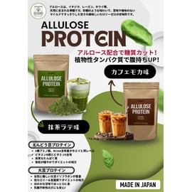 アルロース プロテイン 500g 【カフェモカ】 植物性プロテイン ソイプロテイン ピープロテイン アルロース甘味料 希少糖 Allulose Protein 美味しくボディメイク 人工甘味料不使用