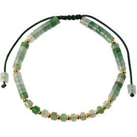 Jewboo Genuine Crystals and Gemstones Beaded Bracelets for Women Healing Crystals and Gemstones Stack Bracelet Jewelry Gift for Her (Aventurine)