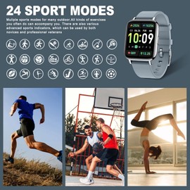 SUPBRO Smartwatch Fitness Tracker Watch 1.69 Inch Women Men Watches Watch for Android IOS Bluetooth Call IPX8 Fitness Watch with Heart Rate Monitor Sleep Monitor Stopwatch Music Control Activity
