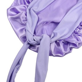 AIMALL Sleeping Bonnet Adjustable Straps Hair Bonnet Hair Wrap Silk Satin Cap Women Elastic Night Soft Hat Headwear Bonnet for Sleeping (Blue)