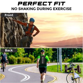 SENLINLIN Running Vest for Men and Women, Hydration Backpack Running, Adjustable Chest Straps, Ultralight Reflective for Running, Camping, Hiking, Cycling