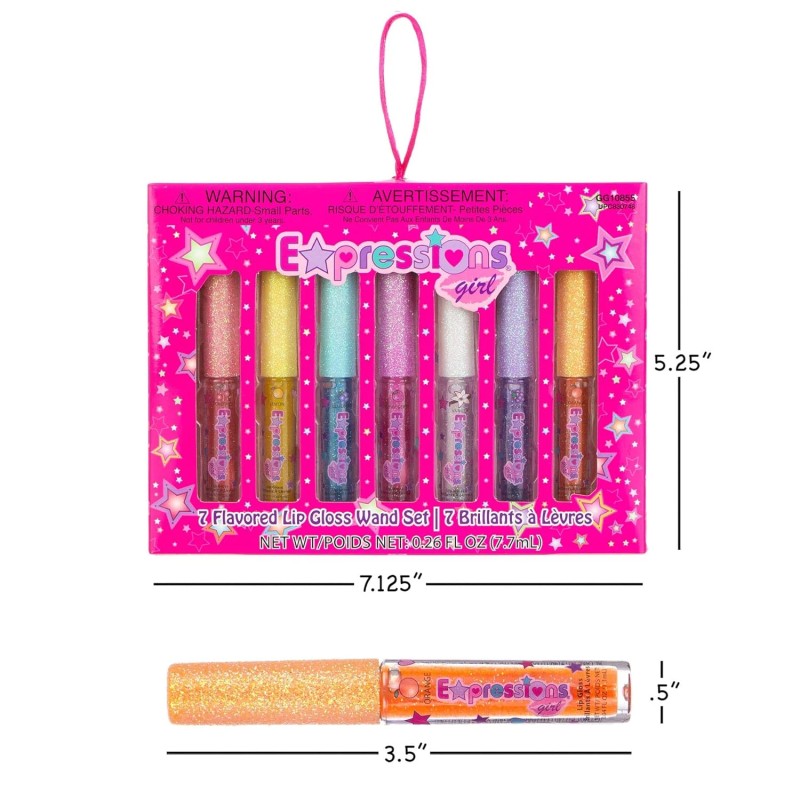 7Pc Fruity Flavored Lip Gloss Set - Lip Gloss in