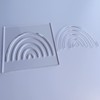Rainbow Router Template, Clear Acrylic Template, Woodworking Router Template