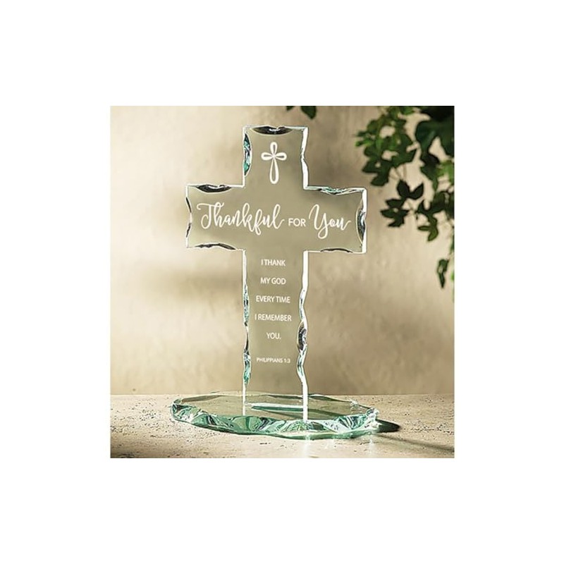 Autom Christian Brands Inspirational Gifts - Laser Engraved Standing Glass