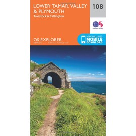 Lower Tamar Valley & Plymouth Map | Tavistock & Callington | Ordnance Survey | OS Explorer Map 108 | England | Walks | Hiking | Maps | Adventure