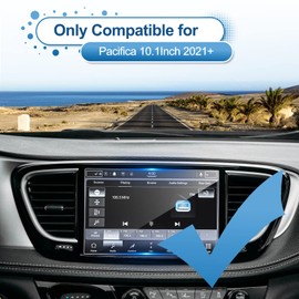 Coleya 2021-2024 2025 Pacifica Screen Protector for Chrysler Pacifica (Touring/Touring L/Limited/Pinnacle/Select) 10.1-in Touchcreen, 9H Tempered Glass 2023 2024 Pacifica Hybrid Accessories 10.1"