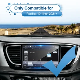 2021-2025 2026 Pacifica Screen Protector for Chrysler Pacifica (Select/Limited/Pinnacle/Touring/Touring L) 10.1-in Touchscreen, 9H Tempered Glass 2025 Pacifica Hybrid Accessories HD Transparent