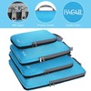 BAGAIL 4 Set Compression Packing Cubes Travel Accessories Expandable Packing