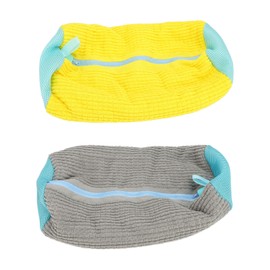 Shoe Laundry Bag Reusable Cylinder Soft Portable Zipper Shoe Washing Machine Bag for Sneakers Slippers 2pcs