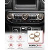 JWWY Dashboard Air Vent Trim Ring Set Fit for 2024-2026+