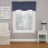 Eclipse Kendall Modern Scalloped Valance Rod Pocket Window Curtain for