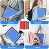Uquelic Document Folder A4 for Filing, Transparent Vinyl Pockets, Ring