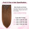 Sweetmet Pro2.0 Remy Clip in Extensions Real Human Hair #33
