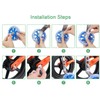 Takelablaze Bike Training Wheels Mute Flash Wheels Adjustable Bicycle Stabilizer