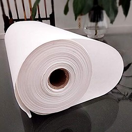 MEGREZ Roll Pack Xuan Paper Thicken Calligraphy Xuan Paper Sumi Paper for Practice Chinese Japanese - 35cm x 100m (13.8 in x 328 ft), Sheng (Raw) Xuan, White