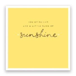 Pigment - Alice Scott - General Greeting Cards - Best Friend Card - Blank Cards and Envelopes - Yellow - SC Certified - Made in the UK - 160 x 156
