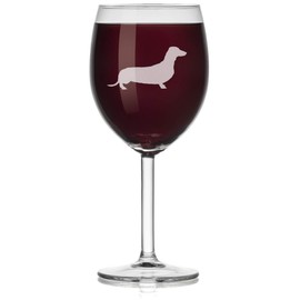Wine Glass Dachshund (Stemmed, 10oz)