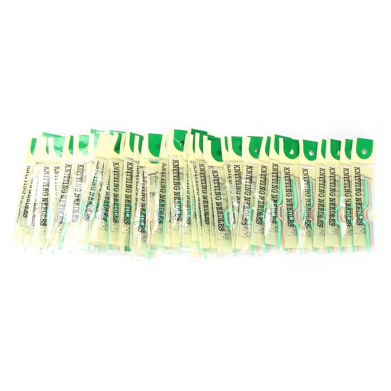 150Pcs Knitting Cable Needles 3 Sizes Smooth Durable Crooked Needle
