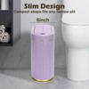 SYNCVIBE Bathroom Trash Can with Butterfly Lid 2 Gallon Sensor