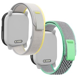 Polyjoy Pack of 2 Trail Loop Bracelets Compatible with Xplora X6 Bracelet, Kids Smartwatch Girls Boys Soft Adjustable Replacement Bands for Xplora X6 Play/Xplora X6 Pro., No gemstone