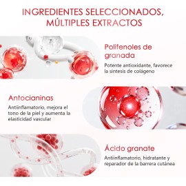 Mascarilla 7pcs Facial Granada Hidratante
