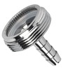 Stainless Steel Beer Tap Faucet Cleaning Attachment Adapter Accessories 1/4