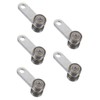 jojofuny 5pcs Solid Steel Trolley Assembly 2 Wheel High-precision Roller