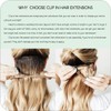 VINBAO Clip in Hair Extensions Human Hair For Women Color
