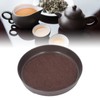 Small Tea Tray Simple Round Alloy Decorative Tea Serving Tray
