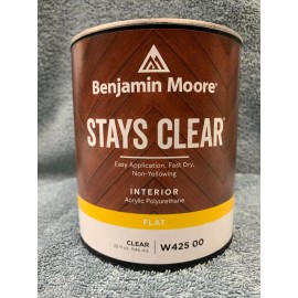 Benjamin Moore Benwood Stays Clear - Acrylic Polyurethane - 1 Quart / Flat