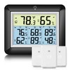 Urageuxy Wireless Indoor Outdoor Thermometer Hygrometer, Digital Temperature and Humidity