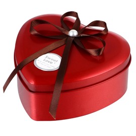 Heart Shaped Box Heart Shaped Box Heart- Shaped Tin cookie tins with lids for giving tin box with lid metal cookie tins Box Empty Candy - Small Heart Box