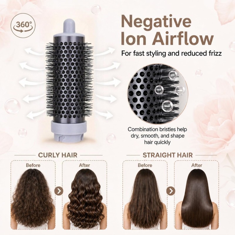 Round Volumizing Brush for Shark FlexStyle HD400 Series Accessory
