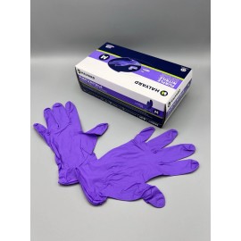 Halyard Nitrile Purple Exam Gloves Size: MEDIUM – Ref. #: 55082