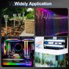 sourcing map 3Pcs Clear Rigid Acrylic Pipe, 6mm(0.24") ID x