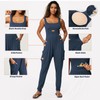 Casei Jumpsuits for Women Casual Summer Rompers Sleeveless Loose Strap