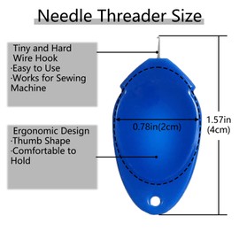 10 Pcs Needle Threaders,Plastic Sewing Needle Threader,Easy Sewing Supplies Fast and Precise Threadingfor Quilting Hand Sewing, Sewing Machine,Embroidery and Cross Stitch
