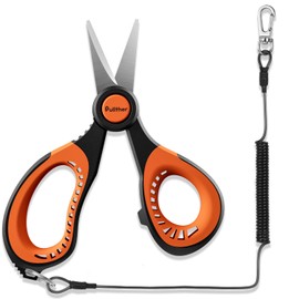 Pullther PE Line Cutter, Fluoro, Nylon Cutter, Fishing, Scissors, Line Cutter, with Butt Rope
