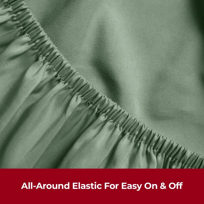 Mellanni King Size Fitted Sheets - All Around Elastic -