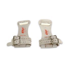 Reisport Men's High Bar Grips, Double Buckle, Gymnastic Grips, Small, Medium, Large, Men and Boys Gymnastics Training, Long Lasting, Leather, Safe Grip, 3 Holes