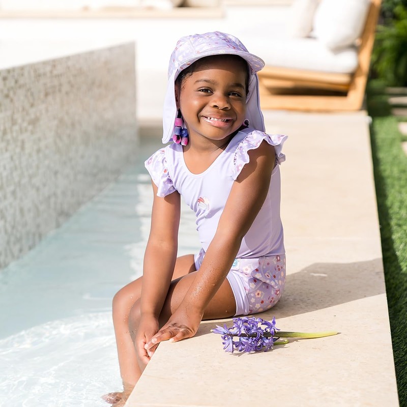 Splash About Happy Nappy Suit, Lilac Spring