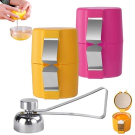 2PCS Easy Egg Opener Plus 1PCS Stainless Steel Egg Opener, No Mess Easy Egg Opener & Egg Opener Tool for Effortless Egg Cracking, Handy Egg Opener for Baking, Breakfast, Home & Kitchen Use