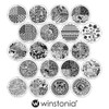Winstonia Nail Art Stamping Plates 20 Pcs Bundle Set Manicure