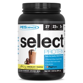 PEScience Select Low Carb Protein Powder, Chocolate Truffle, 27 Serving, Keto Friendly and Gluten Free