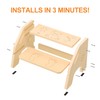 Toddler Step Stool Wooden 2 Step - Height Adjustable Bathroom