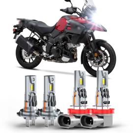 CHUSYYRAY H7 H9 For Suzuki GSXR750 2006-2007 2011-2018 Motorcycle LED Headlight White 4PC