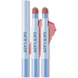 SACE LADY Labial Mate y Rubor en Crema Multiusos para Mejillas y Labios，Textura Sedosa y Fácil de Difuminar，Color Intenso y Natural，Larga Duración，V01 Melocotón Suave