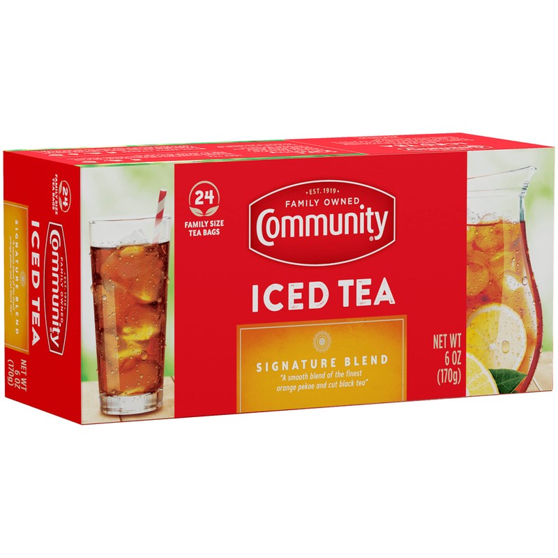 Community Coffee Signature Iced Tea, 288 Family Size Tea Bags,