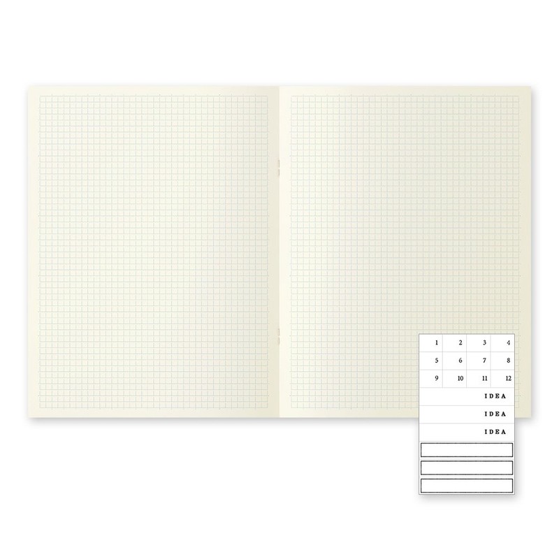 MIDORI MD Notebook Light A4 Variant (Gridded) 3 pcs/pack
