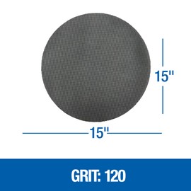 Mercer Industries 442120 Floor Sanding Screen Disc, 10 Pack, 15", Grit 120